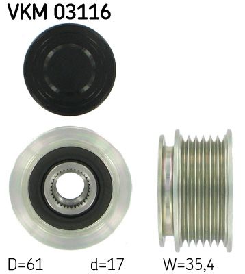 SKF Generatorfreilauf (VKM 03116) Thumbnail